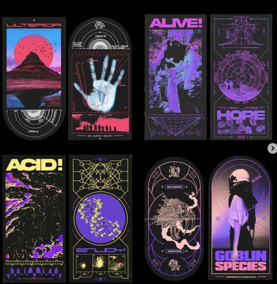 From KlickPin CF Retro Future Posters in 2025 _ Graphic design posters Graphic design layouts Graphic design fun